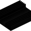 Extruded heatsink, (L x W x H) 100 x 79 x 15 mm, 5.1 to 3.1 K/W, black anodized, 10020224