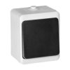 Łącznik jednobiegunowy AQUATIC MINI IP54 biało-czarny,OR-OE-7300/WB