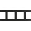 SIMON 55 Ramka 4 poczwórna Nature inox czarny TRN4/190 KONTAKT SIMON