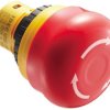 Emergency stop, turn/pull release, mounting Ø  16 mm, unlit, 125 V, 2 Form B (N/C), AB6E-3BV02PRM