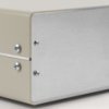 Aluminum enclosure, (L x W x H) 99 x 254 x 185 mm, gray (RAL 7046), IP32, 1402H