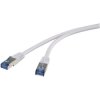 Renkforce RF-4737368 RJ45 Network cable CAT 6A S/FTP 1.00 m Grey flexible