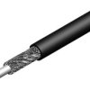 Kabel koncentryczny Telegärtner 100012921, Średnica zewnętrzna: 4.90 mm, RG58, 50 Ω, czarny, Produkty w metrach bieżącyc