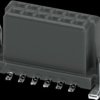 Female connector, 12 pole, pitch 1.27 mm, straight, 1374027