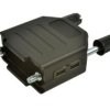 Obudowa złącza; D-Sub; Canon 9p K; 9 torów; proste; długie śruby; czarny; plastik; skręcane; RoHS