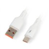 Przewód USB A - USB C 2.0 z podświetleniem - silikonowy - 1m - Akyga AK-USB-59
