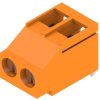 PCB terminal, 2 pole, pitch 5.08 mm, AWG 26-12, 20 A, screw connection, orange, 1994250000