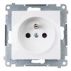 Simon 54 Gniazdo Pojedyncze Z/U 16A Ip20 Z Przesłoną Torów Białe Dgz1z.01/11