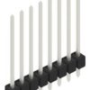 Pin header, 8 pole, pitch 2.54 mm, straight, black, 10048756