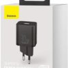 ŁADOWARKA SIECIOWA Baseus Super Si Quick Charger 1C CCSUP-J01 30W 1x USB-C PD 3.0 QC 3.0 CZARNA