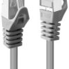 kabel LAN LINDY 47248, 1 szt., RJ45, CAT 6, U/UTP, 10.00 m, szary