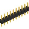 Pin header, 10 pole, pitch 2.54 mm, straight, black, 10047920