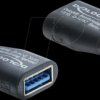 67340 Adapter USB 5 Gbps Type-E Key B to USB 5 Gbps Type-A female