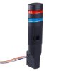 LD6A-2WZQB-RS Red/Blue Stack Light LED Tower with Sounder & Flasher Wall Mount 24VAC/DC IDEC