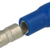 Konektor; 4mm; rurkowa wsuwka; izolowany; KMOB4; niebieski; proste; na przewód; 1,5÷2,5mm2; zaciskany; 1 tor