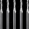 CNC, two flute ball nose bit, 1/8