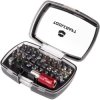 Toolcraft 1613599 Bit Set 32-Piece Colour-Coded Case Belt Clip
