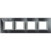 AXOLUTE Ramka 4 poczwórna prostokątna pozioma 4X2 moduły AXOLUTE antracyt HA4802M4HHS LEGRAND