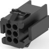 Pin header, 6 pole, pitch 4.2 mm, straight, black, 1-640510-0