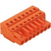 Socket header, 8 pole, pitch 5.08 mm, angled, orange, 231-308/026-000