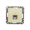 Gniazdo komputerowe RJ45 kat. 6 STP, brzoza, efekt drewna, Sedna Design i Elements SDD180461S