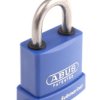 Wzmocniona kłódka średnica szekli: 8mm ABUS z kluczem W budynkach, na zewnątrz ze stali nierdzewnej Niebieski