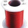 AWG18PTFE-30R Drut w izolacji teflonowej PTFE, średnica: 1.024 mm czerwony, rolka 30.5m (100ft)