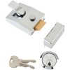 Yale Locks 89 Deadlock Nightlatch 60mm Backset Chrome Finish Box