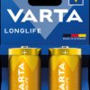 04120101422 Longlife, alkaline battery, D (Mono), pack of 2
