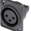 Złącze montażowe XLR, 3-Pin Hicon HI-X3DF-P