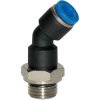 Push-in fitting, L 33.6 mm, 10 bar, plastic/brass, nickel-plated, for hose, 109239