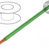 Przewód Silivolt-E 1x2,5mm2 linka Cu silikon zielony 600V, cena za 1m, 61.7556-25