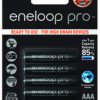 4 x akumulatorki Panasonic Eneloop PRO R03 AAA 930mAh BK-4HCDE/4BE (blister)