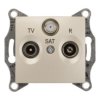 Sedna Gniazdo antenowe RD/TV/SAT końcowe satynowe SDN3501368