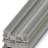 Through terminal block, push-in connection, 0.14-1.5 mm², 2 pole, 17.5 A, 6 kV, gray, 3213784