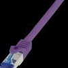 C6A039S Patch cable Ultraflex, Cat.6A, S/FTP, purple, 1 m