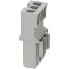 Plug housing, 3 pole, 1.5 mm², gray for terminal block, 3061103