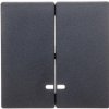 Merten System M Klawisz podwójny z podświetleniem antracyt MTN3420-0414