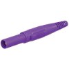 Stäubli 669196-26 XL-410 jack plug 4 mm straight violet 1 pc rigid connector
