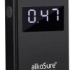 alkoSure Alkomat czarny (matowy) 0.00 do 4.00 ‰ Zawiera wyświetlacz, Wskazania w różnych jednostkach