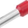 Cimco 187010 Końcówka rurkowa Isol. Aderendh. 1,0mm² x 12mm, rot, z częściową izolacją , 1 mm² x 12 mm, 100 szt.