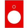 Etykieta wymiary 30X40mm czerwona ZB2BY2931 SCHNEIDER ELECTRIC