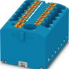 Distribution block, push-in connection, 0.5-10 mm², 40 A, 6 kV, blue, 1221425
