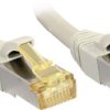 kabel LAN LINDY 47266, 1 szt., RJ45, CAT 6a (CAT 7), S/FTP, 5.00 m, szary
