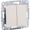 ASFORA Wyłącznik świecznikowy podwójny kremowy EPH0301423 SCHNEIDER ELECTRIC