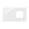 Simon Touch ramki Panel dotykowy S54 Touch, 2 moduły, 2 pola dotykowe pionowe + 1 otwór na osprzęt S54, biała perła DSTR230/70