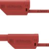 Schützinger VSFK 8500 / 2.5 / 50 / RT Przewód pomiarowy bezpieczny złącze męskie 4 mm złącze męskie 4 mm 50.00 cm czerwo