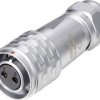 Złącze okrągłe żeńskie push-pull Weipu SF1210/S2 I, 2 pin, 250 V/AC, IP67, do lutowania