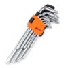 Zestaw Wydłużonych Kluczy Imbusowych Torx, 9 Szt., Cr-V (25-008)