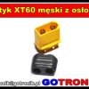 Wtyk XT60 męski z osłoną